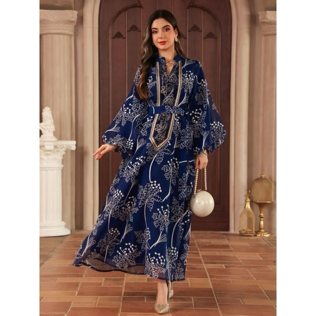 Dress Marocco Bordir Balon bahan organza
