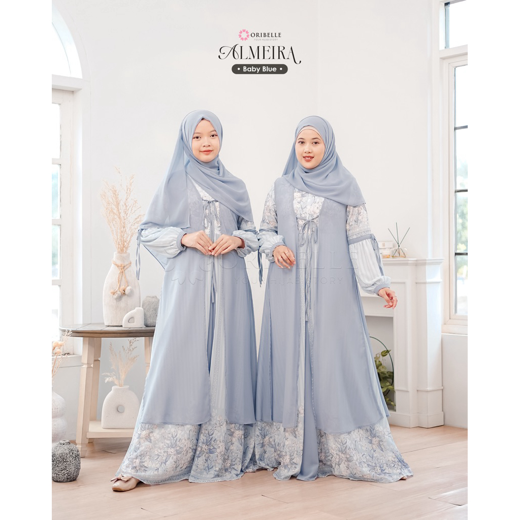 Oribelle kids Almeira gamis dress muslim couple ibu anak remaja muslim lebaran pesta