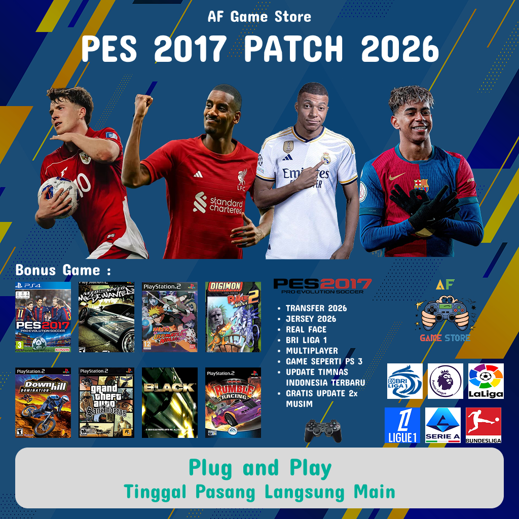 FD PES 2017 + BRI LIGA 1 UPDATE 2026 [PC/LAPTOP]