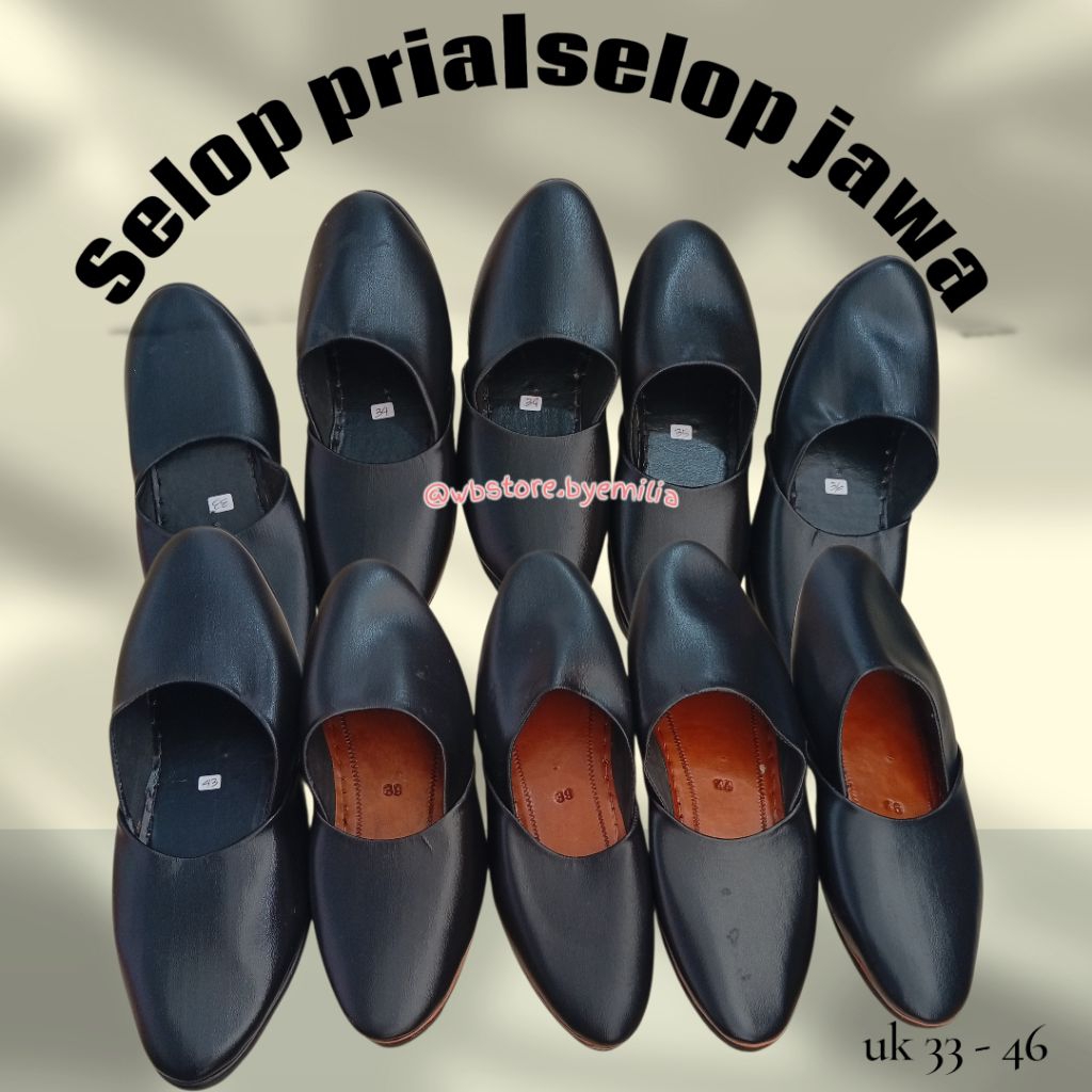 Selop pria / selop jawa pria / selop kamis pahingan