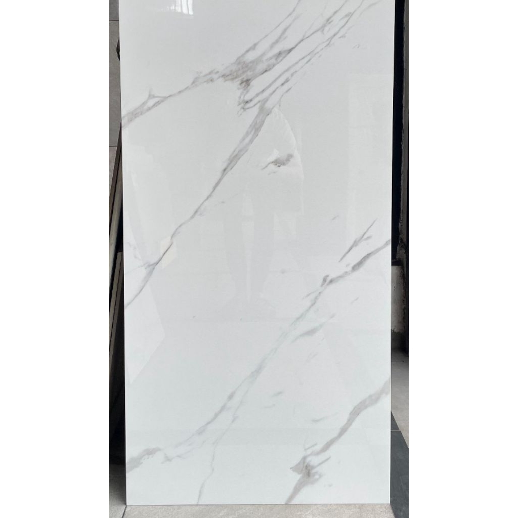 GRANIT 60X120 PUTIH SERAT ABU GLOSSY