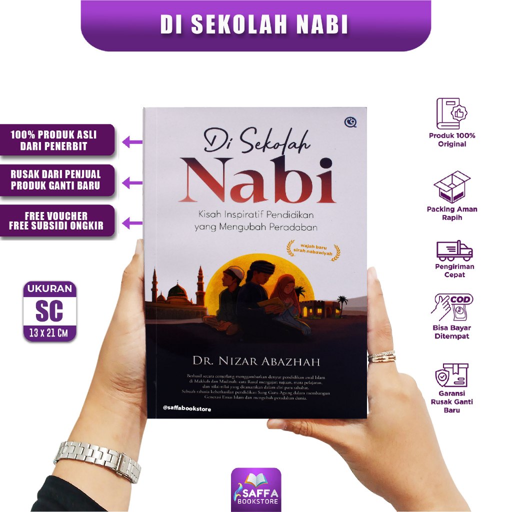Buku Di Sekolah Nabi Original Penerbit Qaf Media Cara Nabi Mendidik Umat & Ubah Peradaban