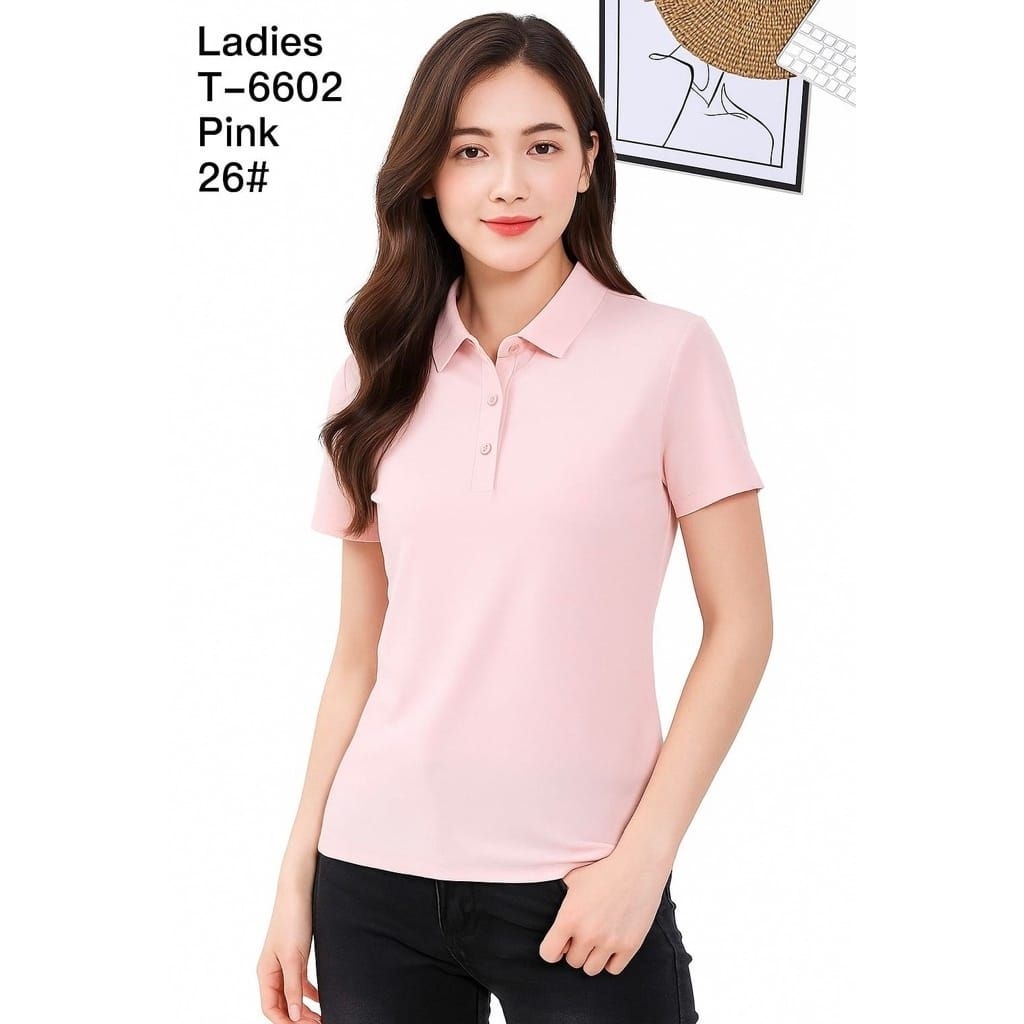 Kaos Kerah POLO WANITA Ice Silk SEAMLESS Baju Golf baju olah raga running Futsal koas polo putih ORI