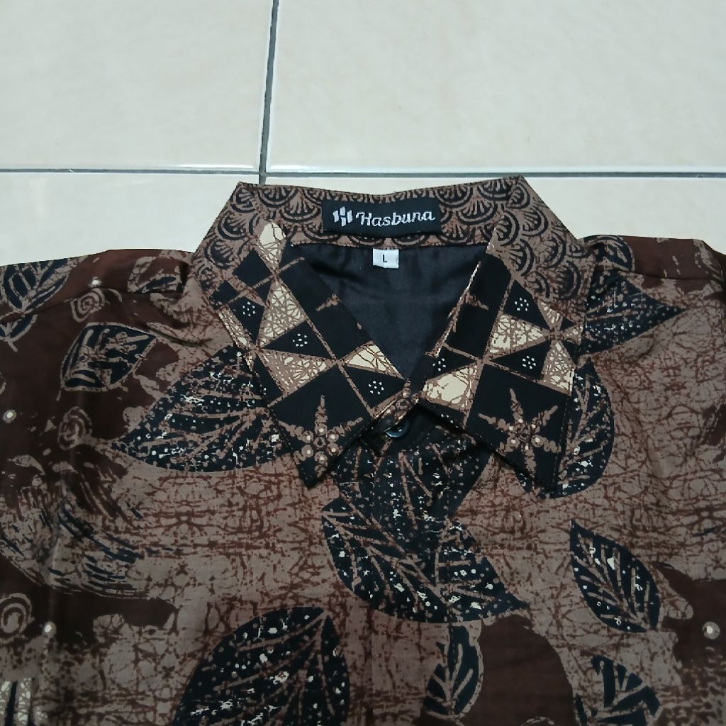 Kemeja Batik Hasbuna Solo Full Furing Katun Premium