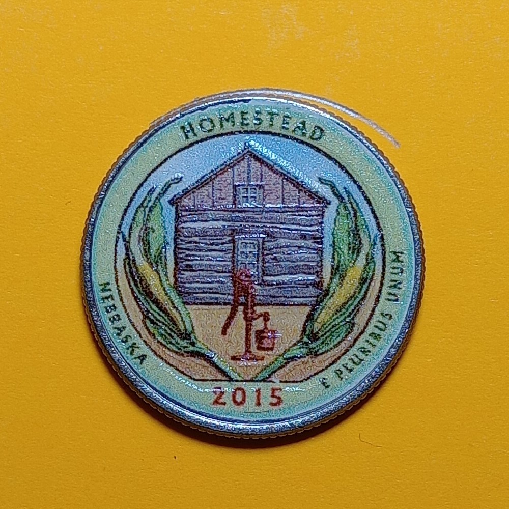 KOIN BERWARNA 25 Cent USA 2015 - Homestead