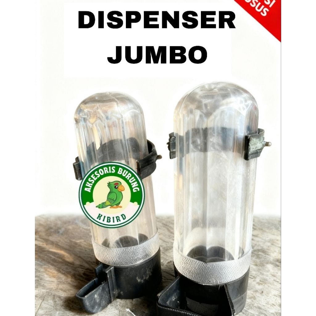 (ISI 2 PCS) DISPENSER JUMBO TEMPAT MAKAN MINUM BURUNG