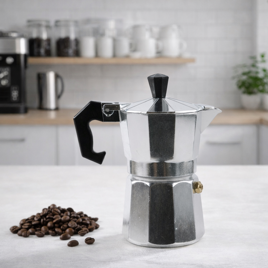 Moka Pot Coffee Maker Stovetop Tahan Lama Anti Panas Pegangan Ergonomis Anti Tumpah dan Kapasitas Be