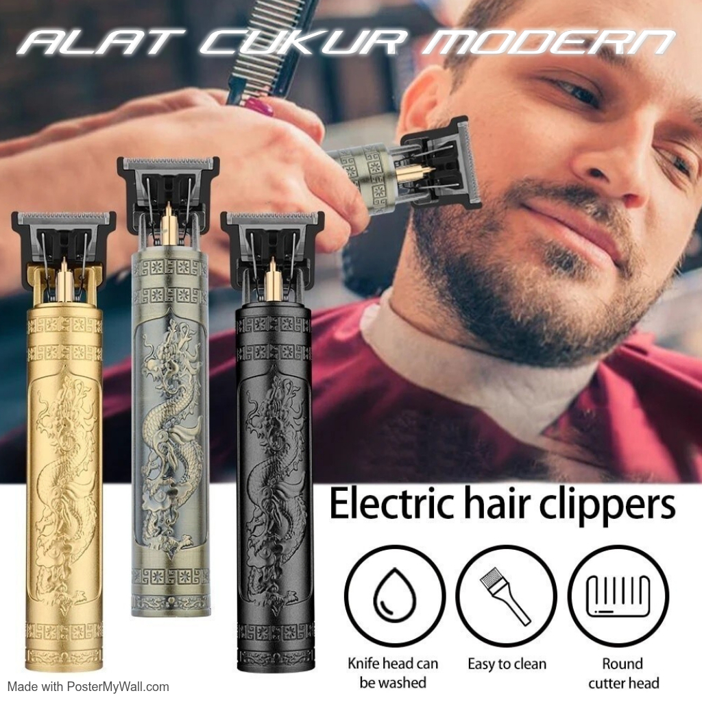 [ ASLI ]CUKURAN T9 DRAGON Alat Cukur Rambut Dragon T9 Cukur Rambut Hair Clipper