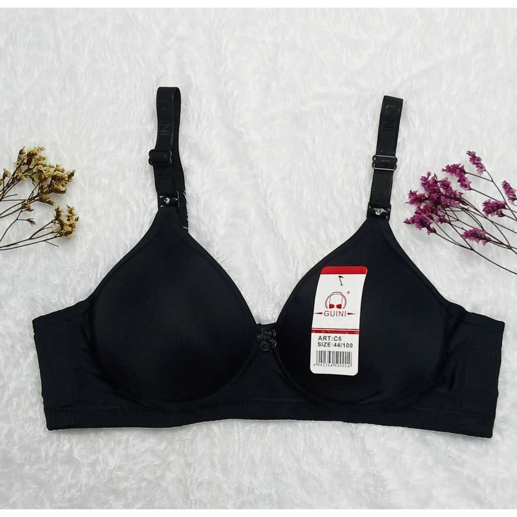 BH Guini C6 | Bra Tanpa Kawat Busa Tipis Cup Sedang Lembut dan Nyaman