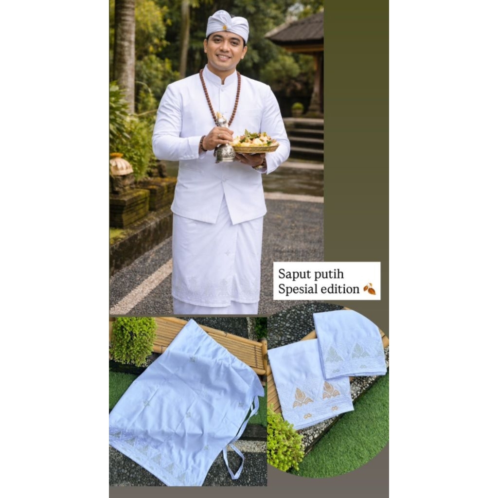 Saput Putih Bordir Premium