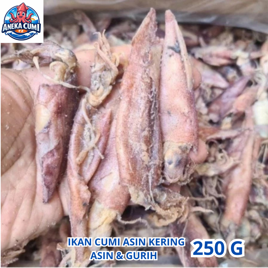 Cumi Asin Kering 250 Gram Murah Ikan Asin Cumi Kering / Khas Rembang Gread A