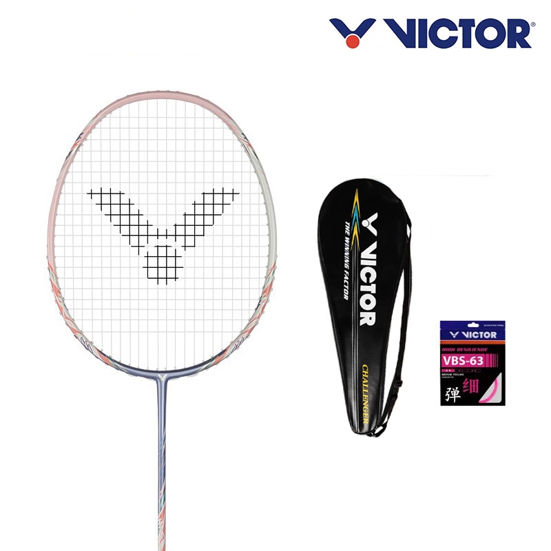 VICTOR TK-RYUGA MUSE 1 4U Raket Bulutangkis Offensive Original Taiwan 26-30lbs Siap Pakai + Bonus Ex