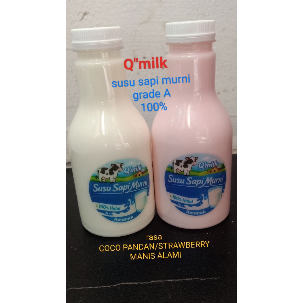 Susu sapi MURNI MATENG sudah pasteurisasi kemasan botol steril