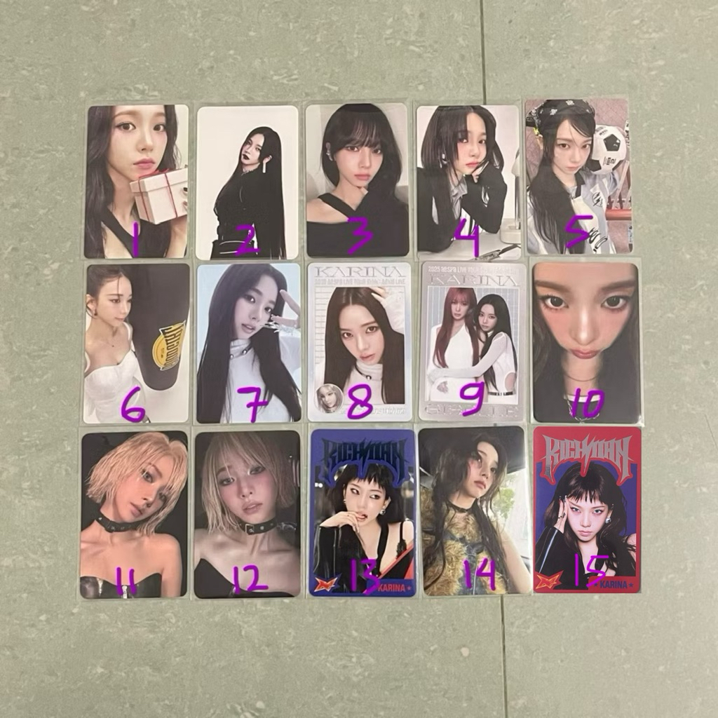 photocard pc official KARINA AESPA