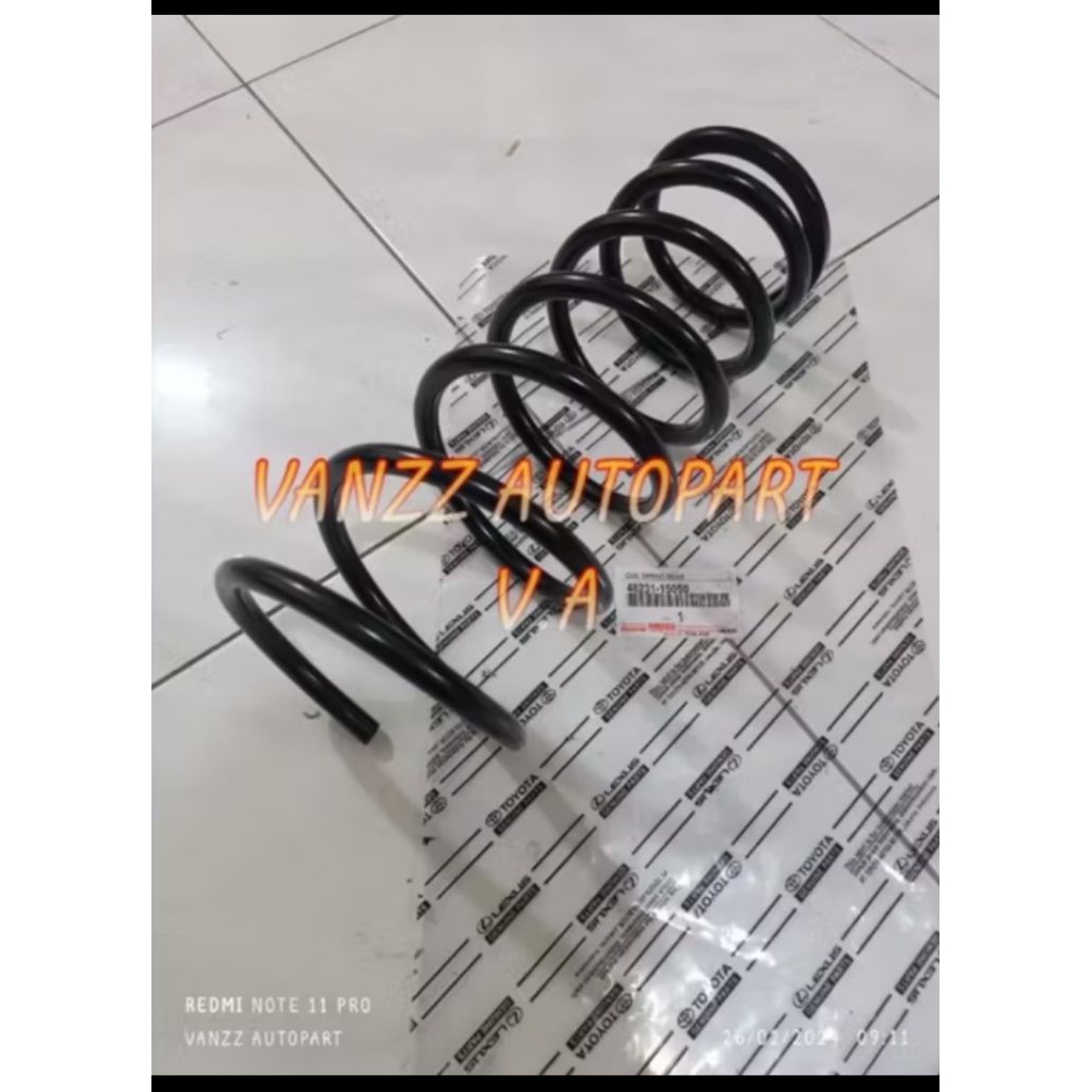 per keong per spiral belakang Toyota Corolla gl 84-88 1set