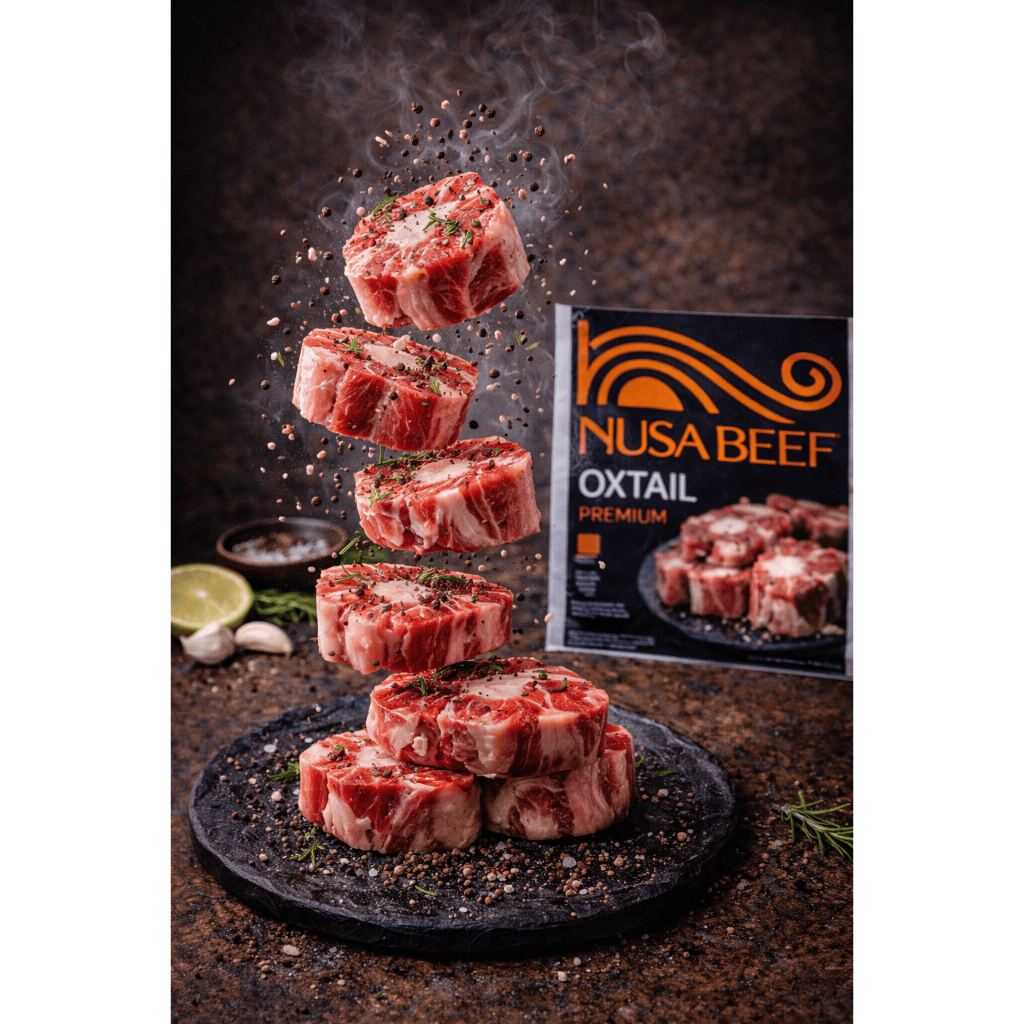 / Nusa Beef / Oxtail Premium 500gr / Buntut Sapi Segar Frozen / Buntut Sapi Segar / Oxtail Frozen / 