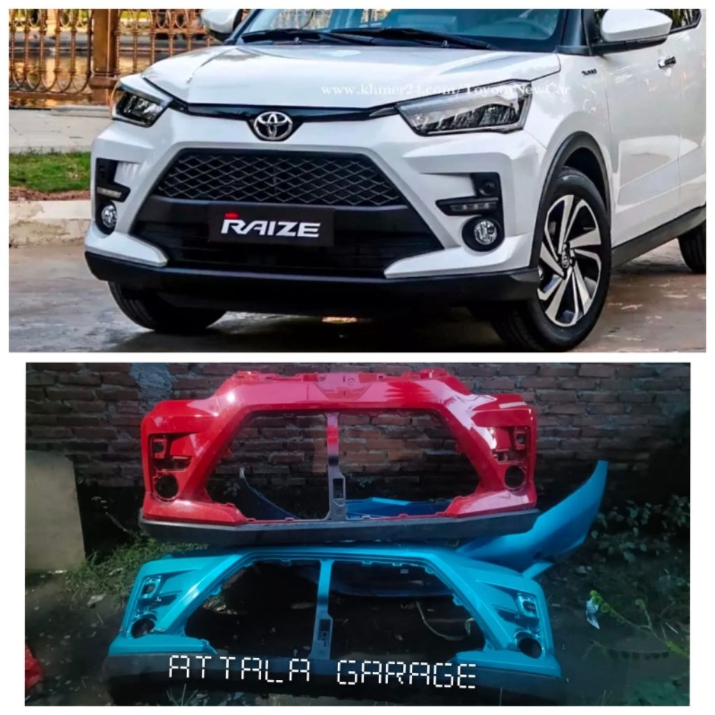 bumper Toyota raize atas bawah