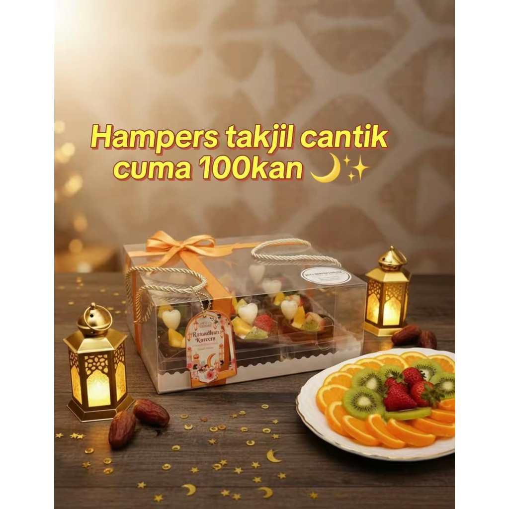hampers takjil pudding buah