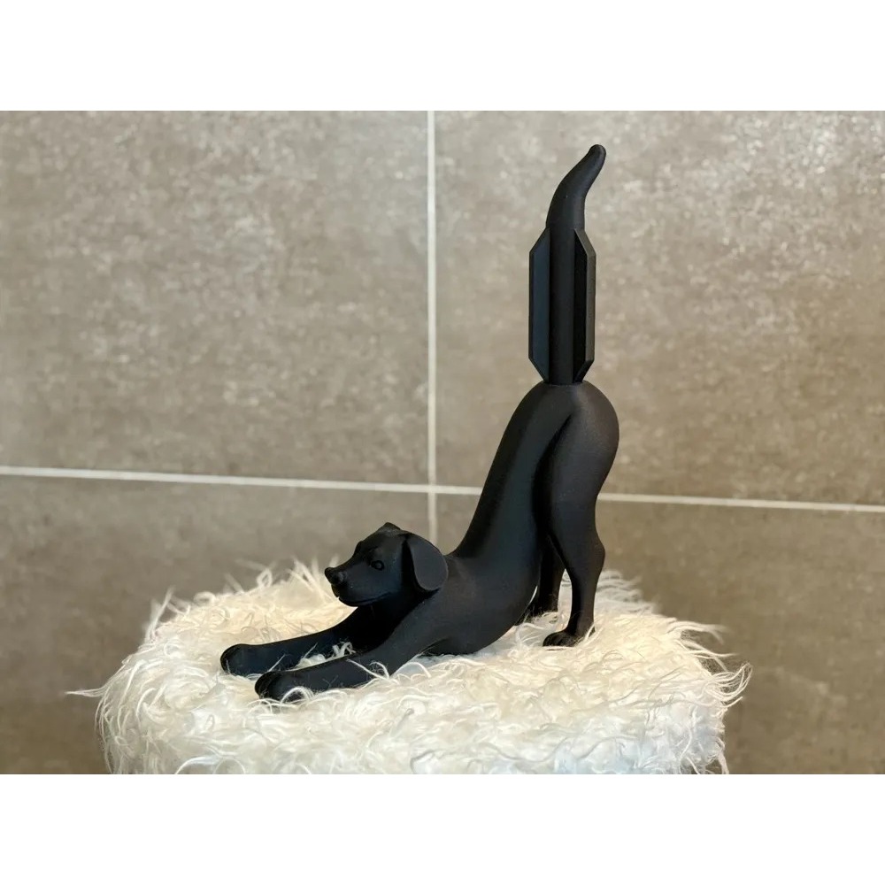 Tempat Tisu Anjing Lucu - Stretching Dog Toilet Paper Holder - Rak Tisu Toilet Unik Estetik - Dekora