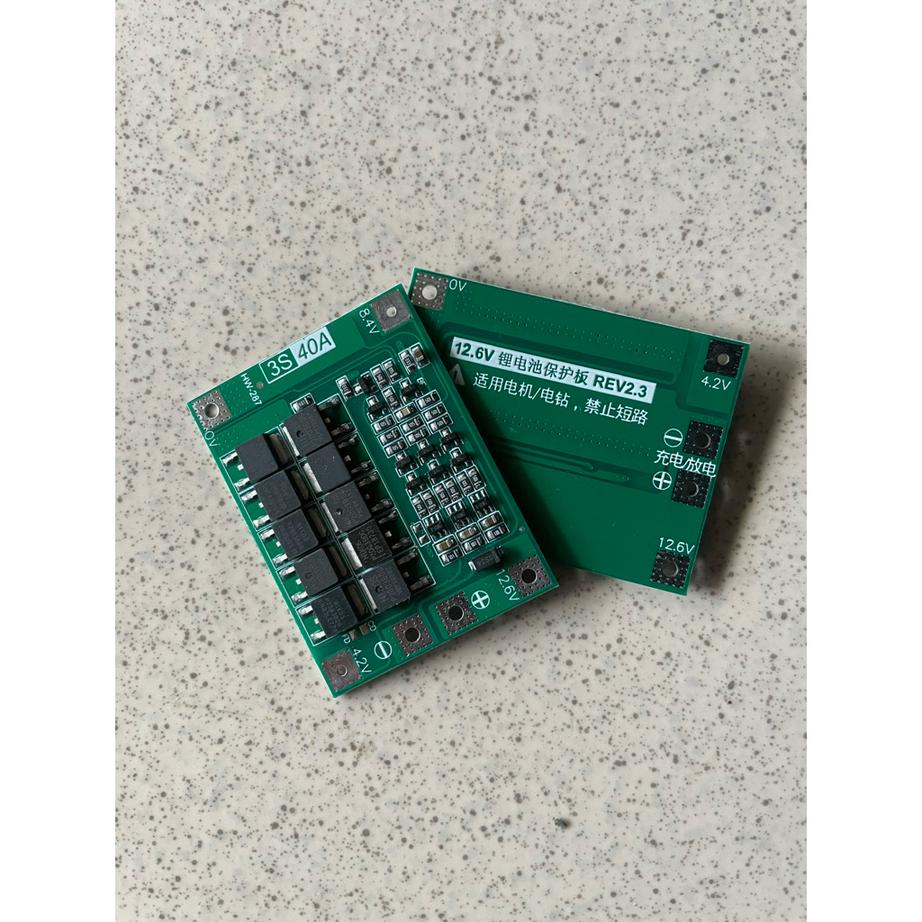 BMS 3S 12V lithium ion 3.7v 40A