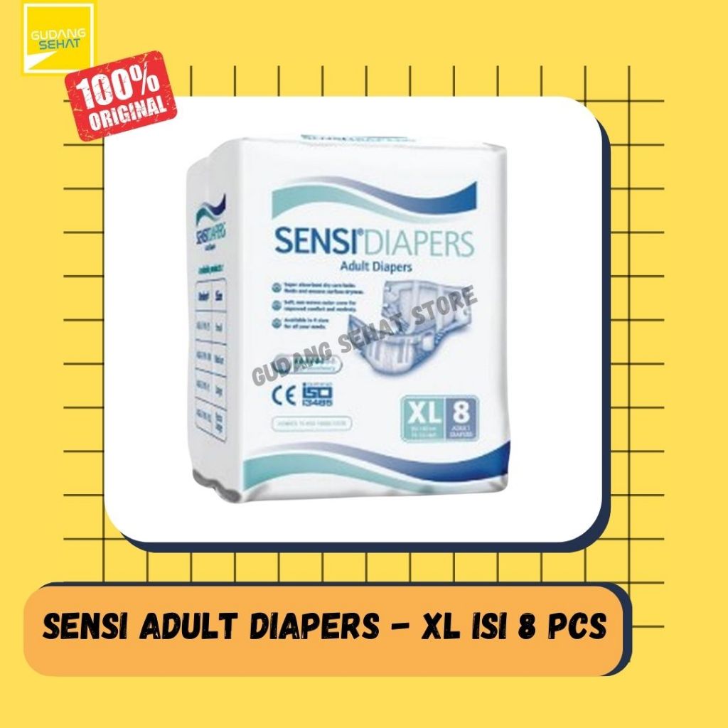 SENSI DIAPERS ADULT / POPOK DEWASA UK. XL