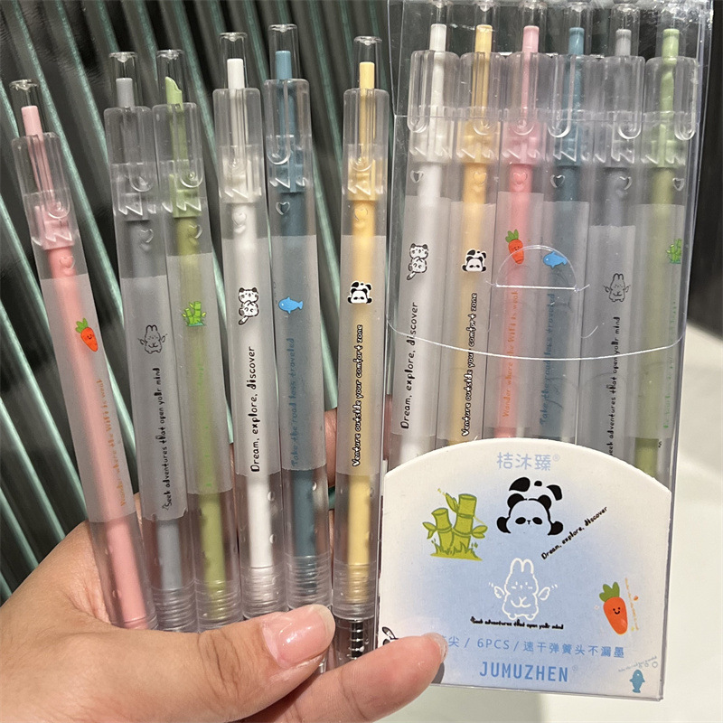 PULPEN 1 SET ISI 6PCS / PULPEN QUICK DRY ISI 6 1 SET / PULPEN MOTIF WARNA 1 SET ISI 6