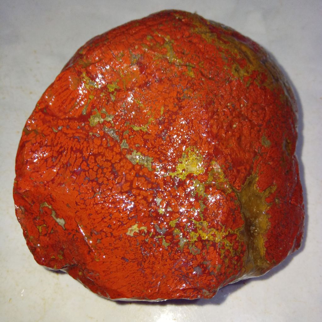 Natural Batu Akik Merah Cabe Motif Unik Langka