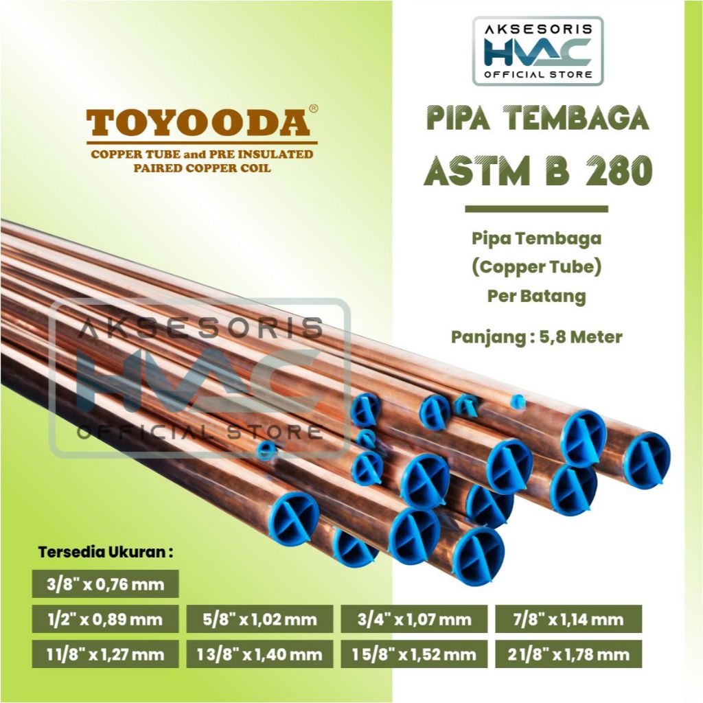 Pipa Tembaga Toyooda Copper Tube Batang B280