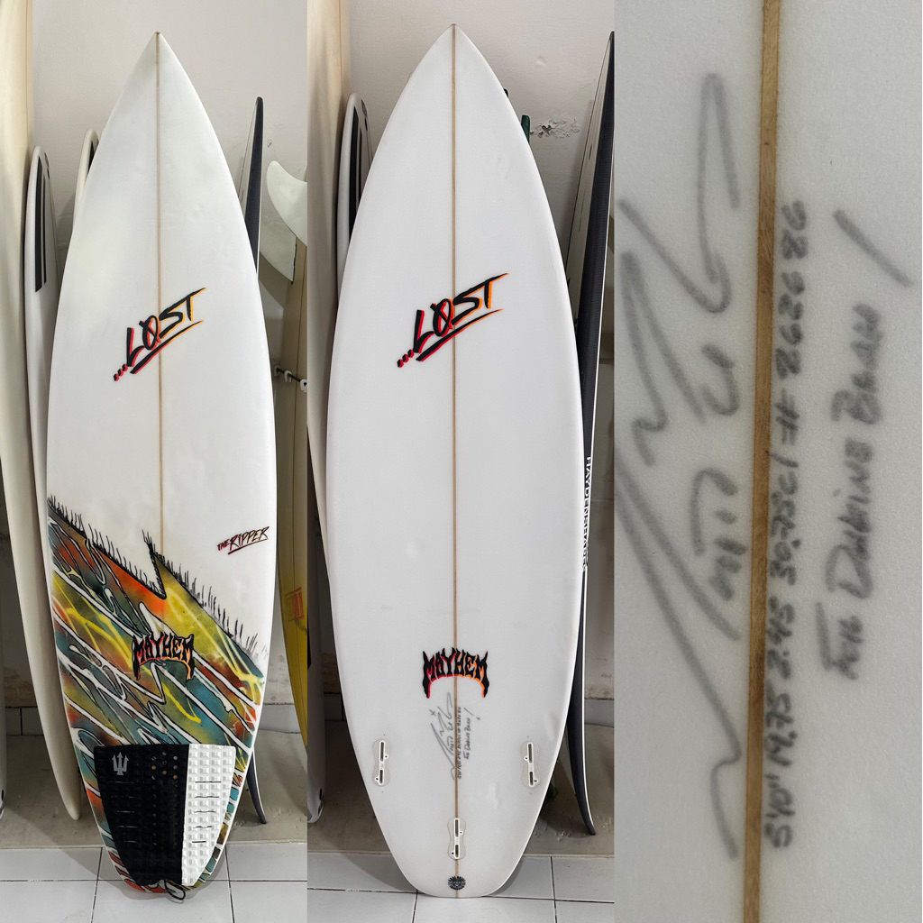 papan surfing Lost Mayhem - The Ripper bekas kondisi masih mulus ngak ada minus