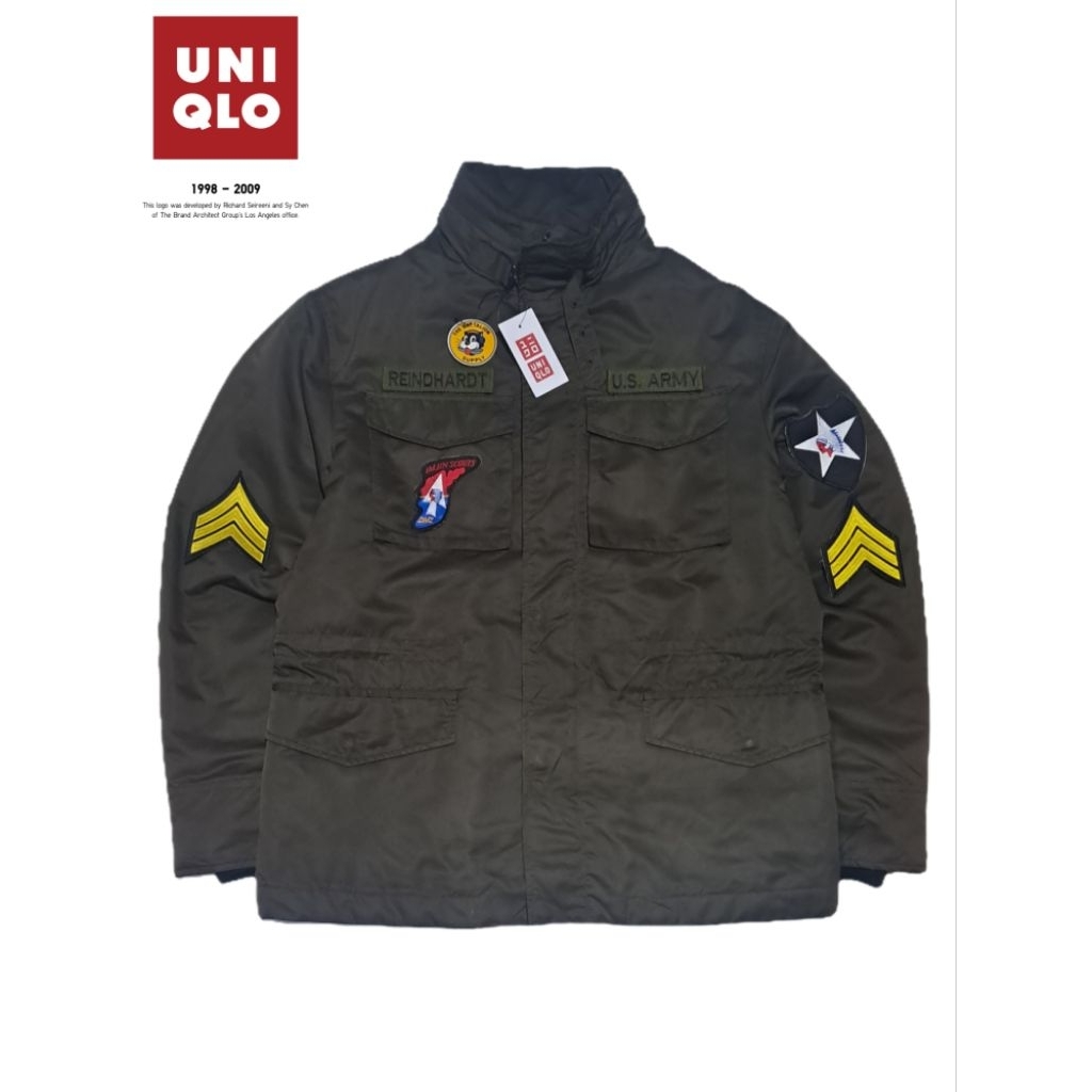 jacket m65 original un1qlo full patch us army john lennon