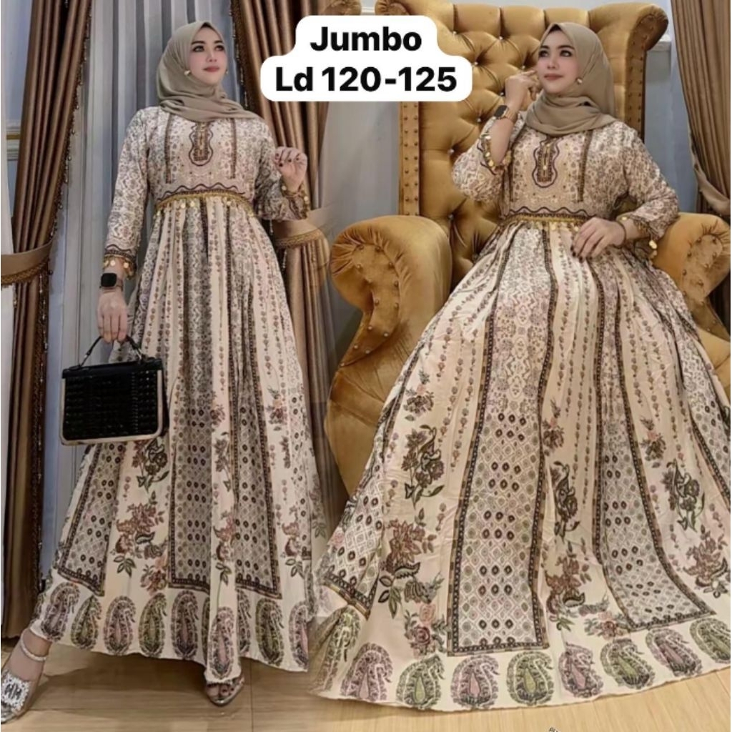 Gamis hindi layla viral bestseller standar & jumbo
