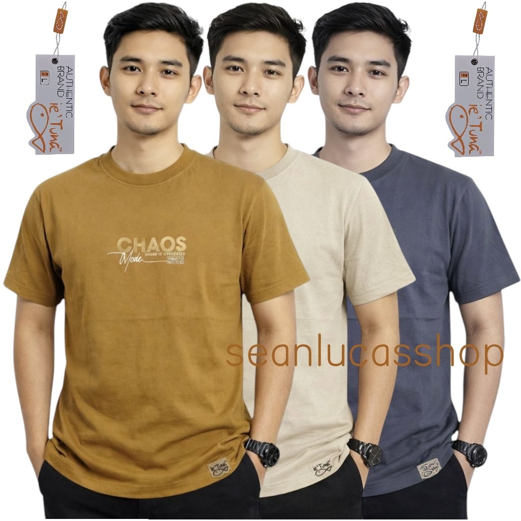 Kaos oblong tulisan basic Ie'Tuna original M L XL XXL 3XL 4XL 5XL 6XL