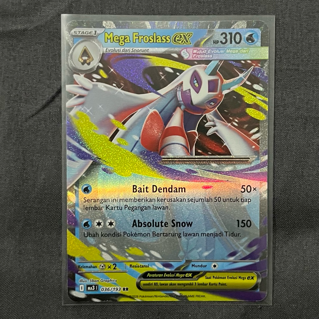 Mega Froslass EX RR Mega Impian EX - Kartu Pokemon TCG Indonesia