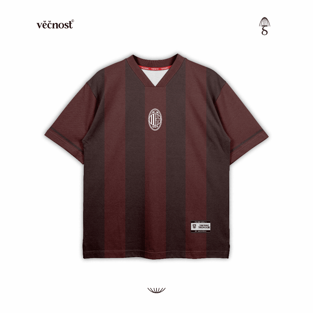 VECNOST JERSEY BOXY AC MILAN FANTASY  // Oversize // Jersey Casual // Jersey boxy Fit Vintage // Str
