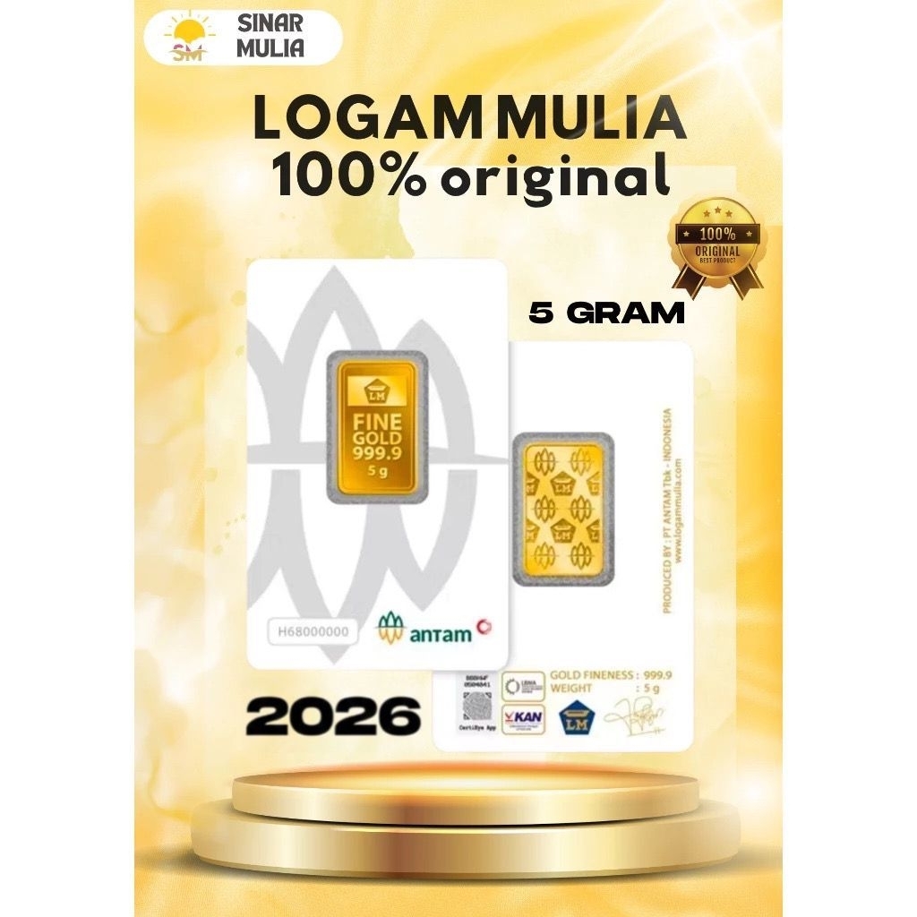 LM EMAS ANTAM 5 GRAM, LOGAM MULIA TERBARU