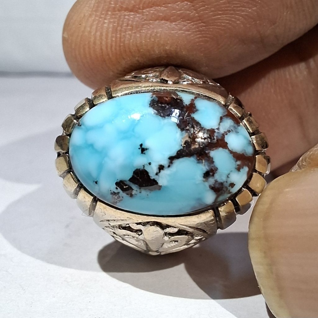 PIRUS PERSIA BIRU LAUT GRADASI EST DIM 16x10,5x8,5 RING 6,5