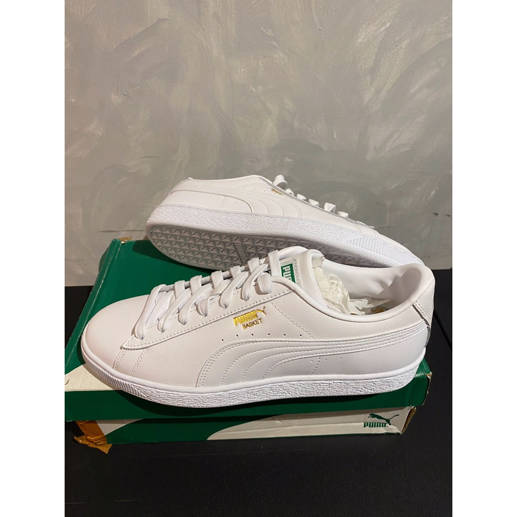 PUMA Basket Classic XXI White Original Pria - Sneakers Casual Premium Size 45