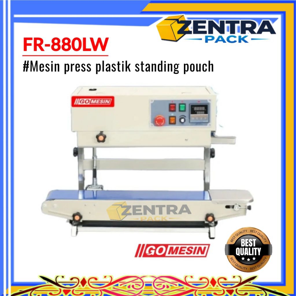 Mesin Press Segel Plastik Standing Pouch FR-880 LW Gomesin