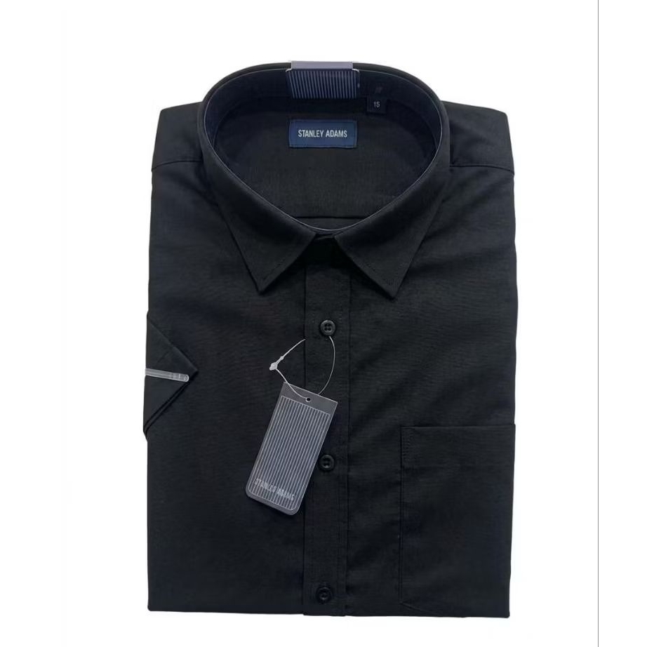 Kemeja Stanley Adam Original Pria Kerja Kantor Formal Lengan Pendek