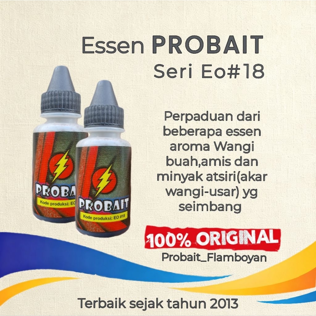 (COD) ESSEN IKAN MAS,LELE,PATIN & BAWAL EO#18 (PROBAIT)