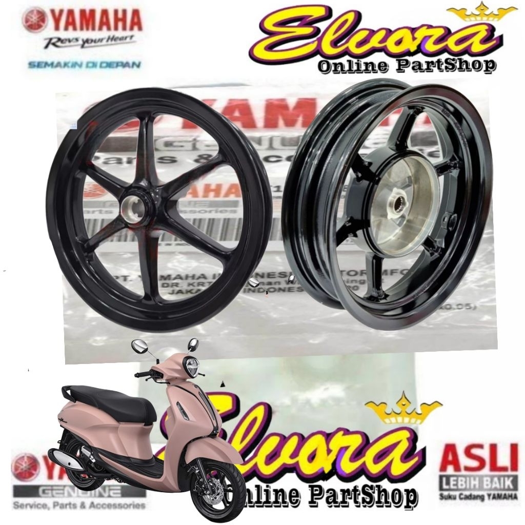 Cast wheel velg depan belakang Yamaha Grand Filano Original