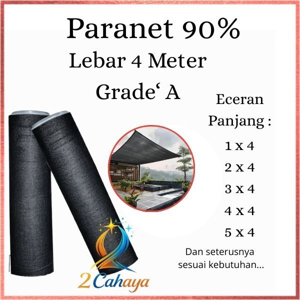 Paranet 90% Lebar 4 Meter x Panjang 1 Meter ( Eceran )