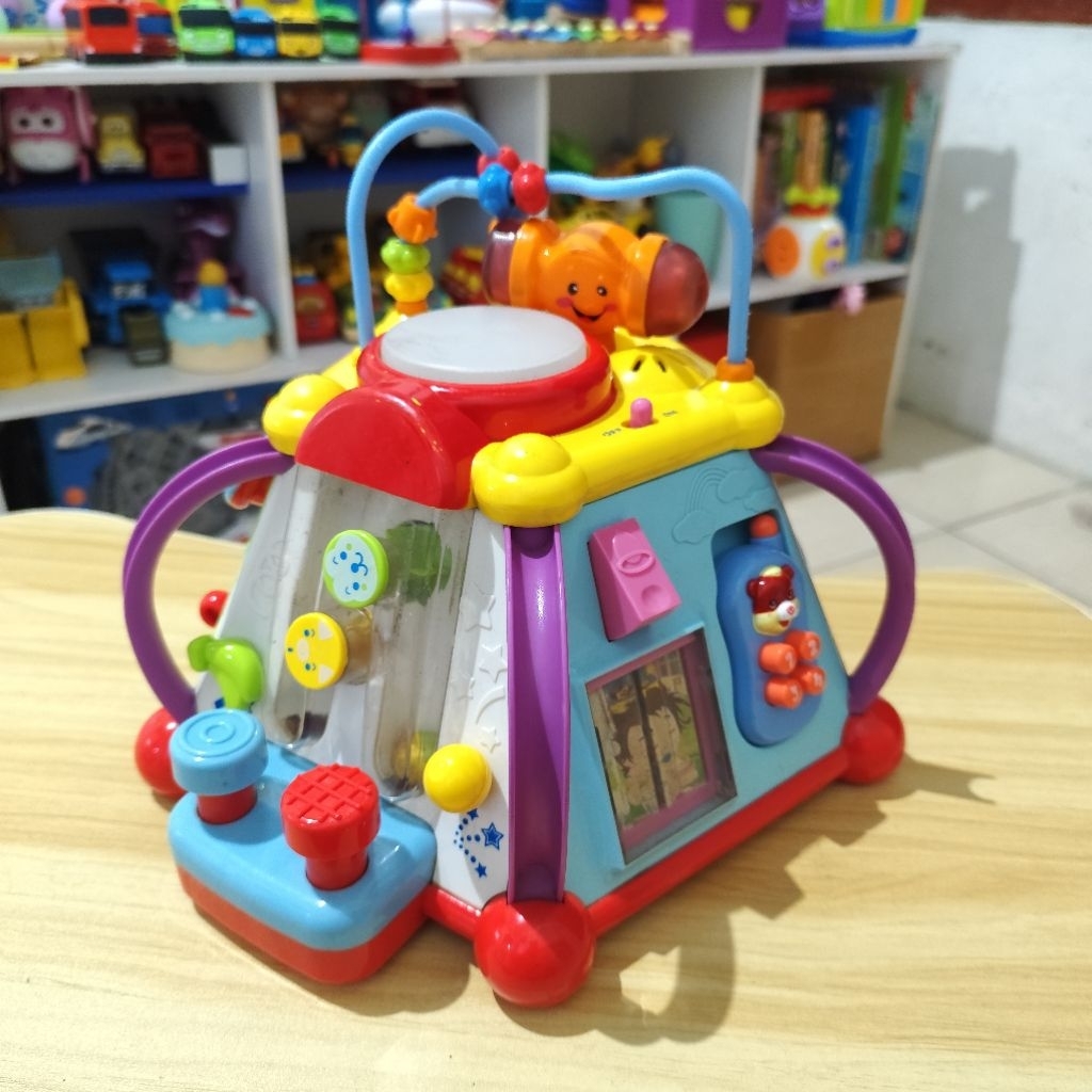 PRELOVED BUSY BOX Hola Toys Pyramid Activity LENGKAP