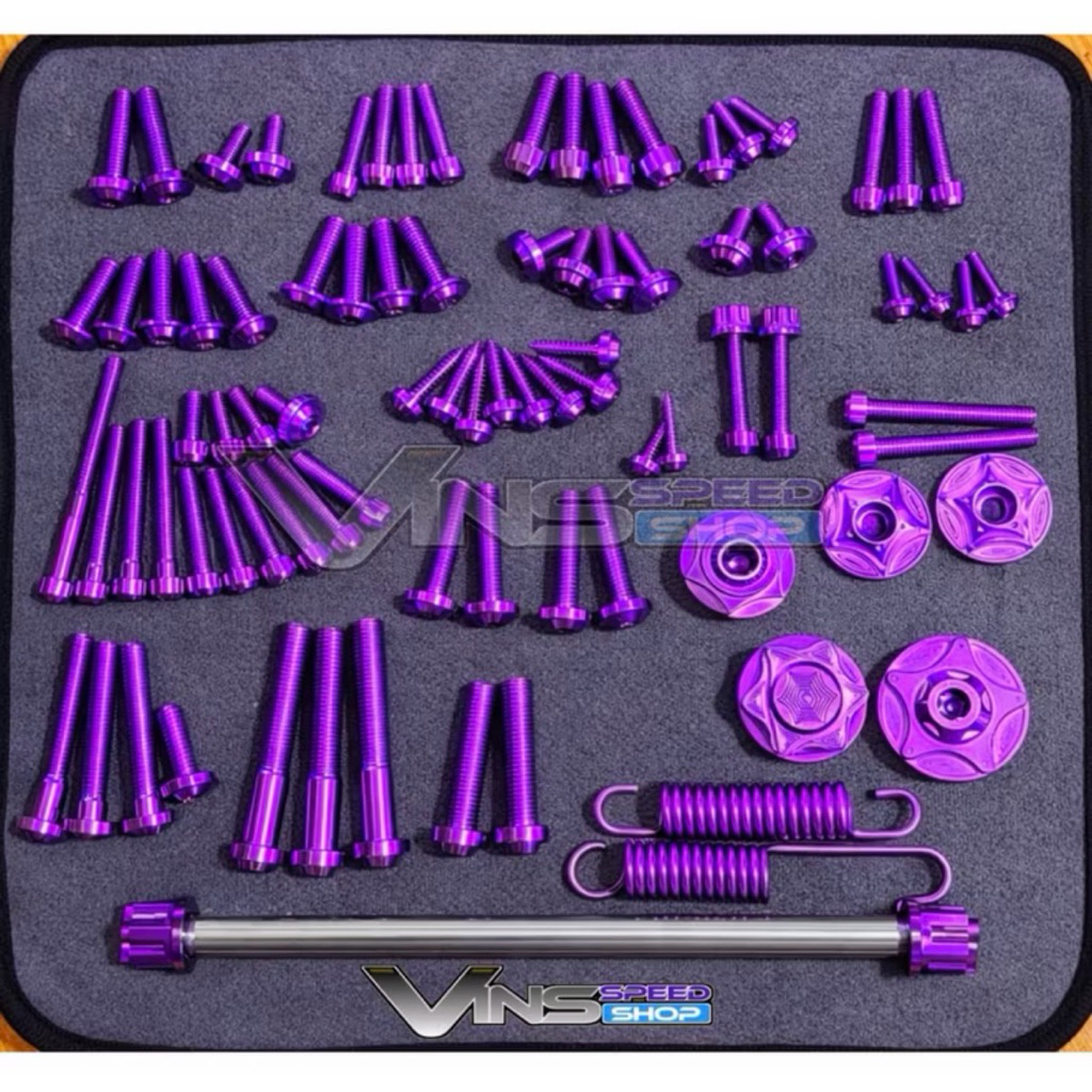 Paket Baut Titanium GR5 PCX 160 ABS CBS – Full Set Baut Variasi Motor Stylish & Presisi