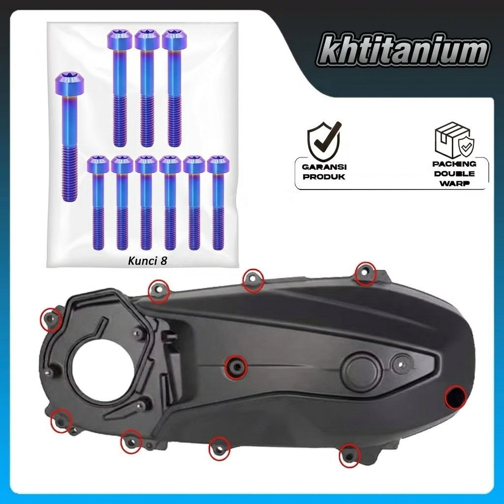 1 Set baut cvt titanium Pcx 160 / honda 160 (isi 14)