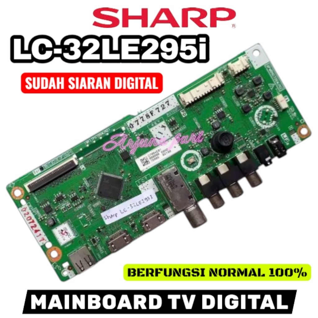 MB TV SHARP LC-32LE295I / MAINBOARD TV SHARP LC-32LE295I / MESIN TV SHARP LC-32LE295I / MODUL TV SHA