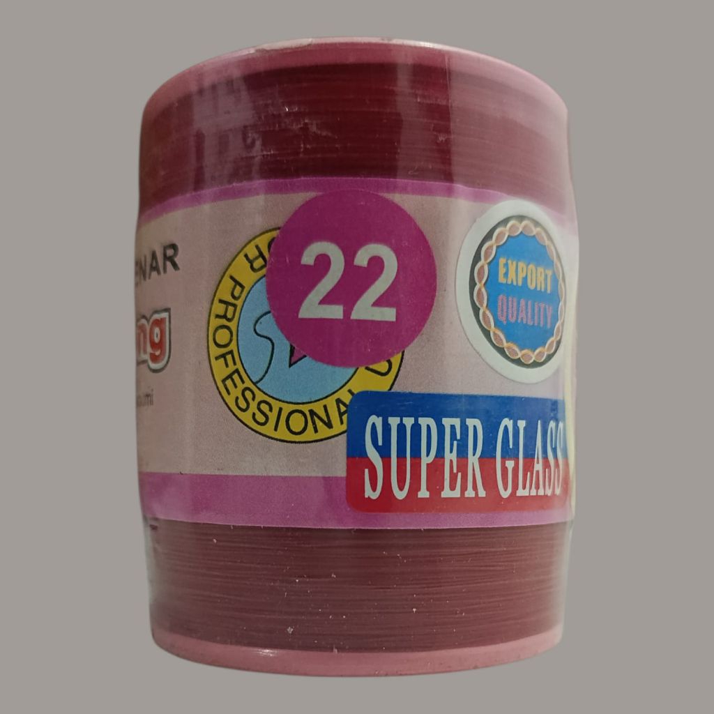 Gelasan Layangan Super Glass Cangklong 2000 Yard Size 022 Tajam Turnamen Senar Mati Original