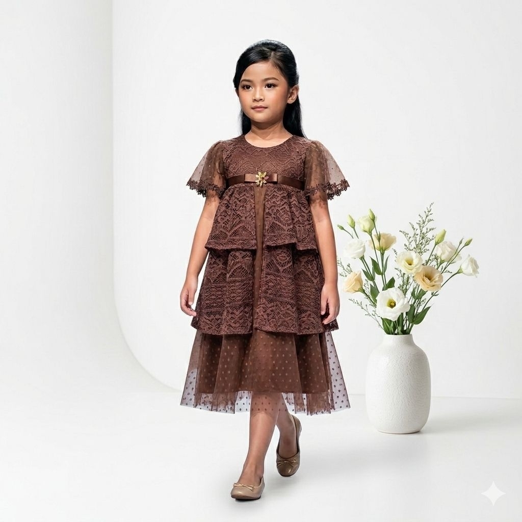 Dress pesta anak / Baju pesta anak perempuan usia 3-9 tahun