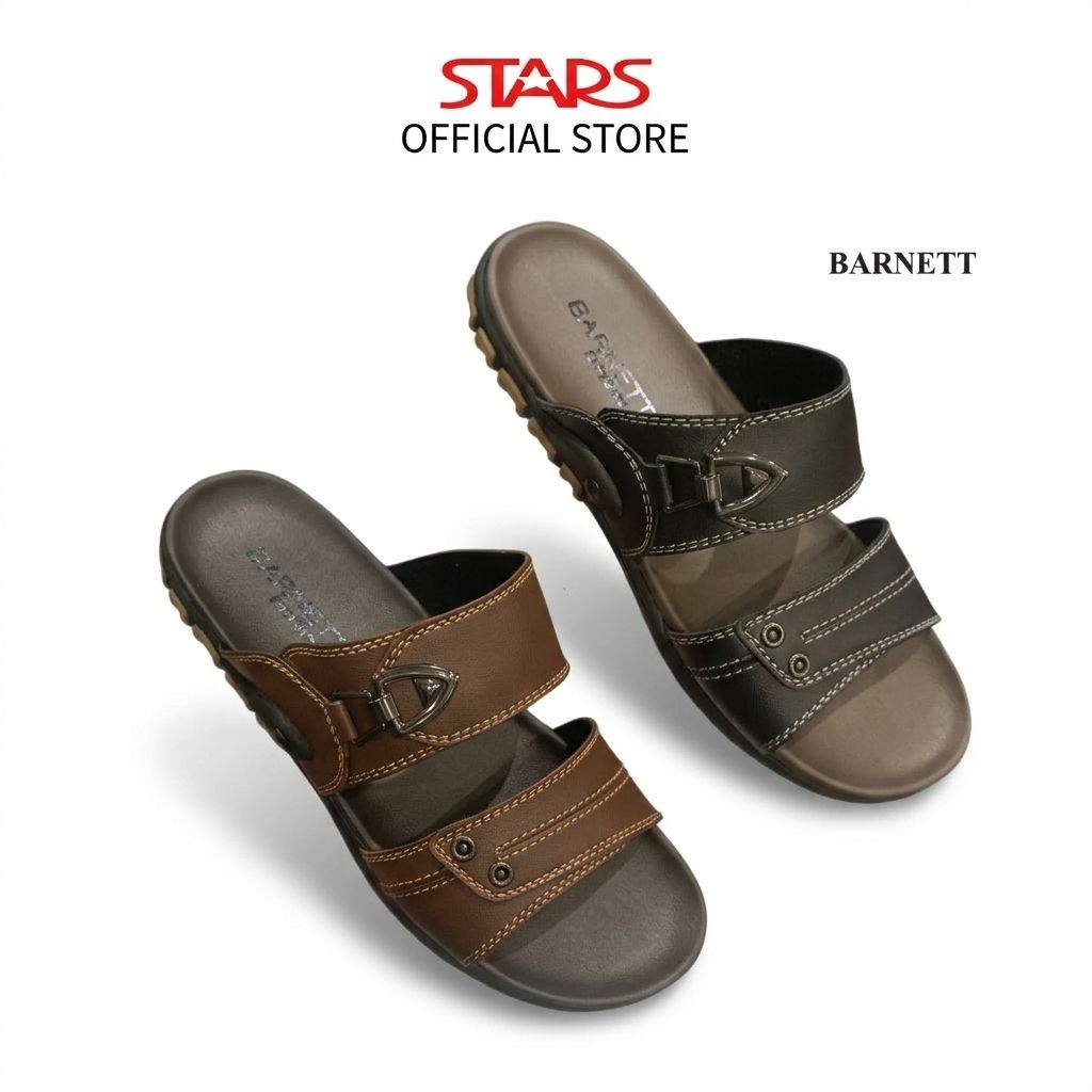 Barnet Sandal Pria dewasa / Remaja Laki-laki Reno 27 black & coklat 39-43
