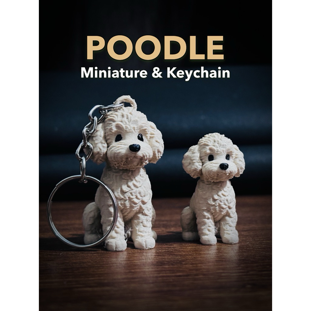 Keychain Poodle / Gantungan Kunci Anjing Poodle //